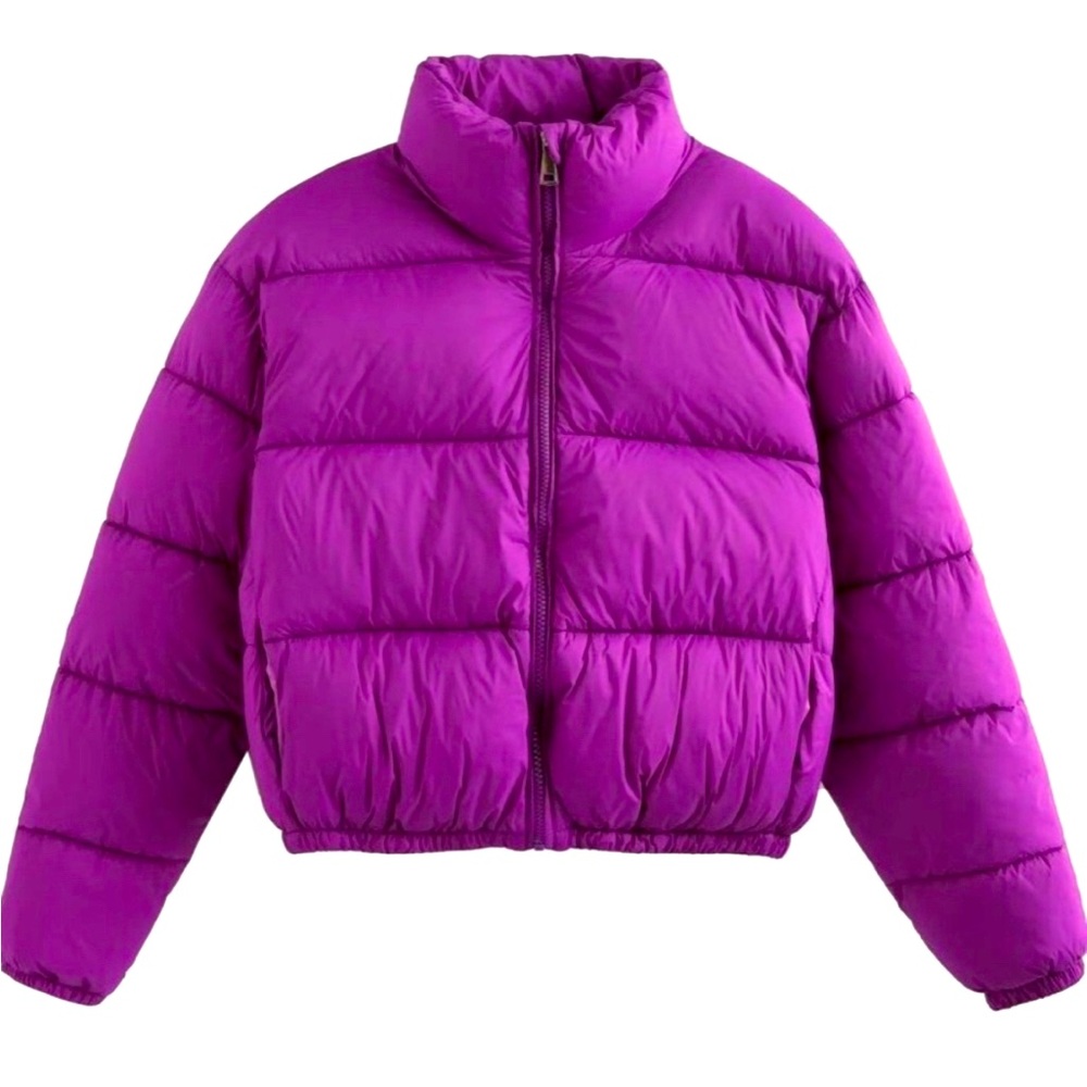 Purple Puffer Jacket Size L
